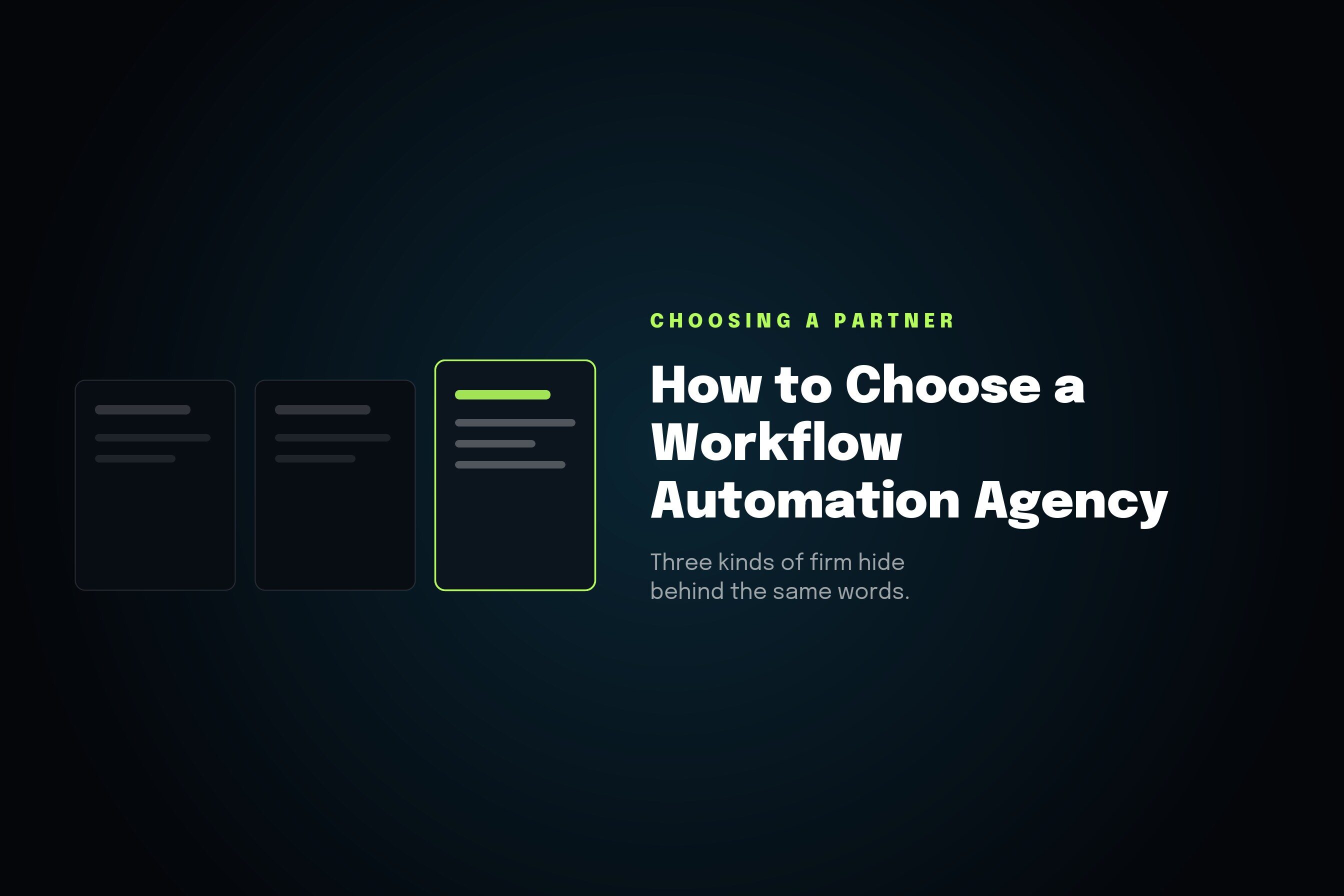 How to Choose a Workflow Automation Agency