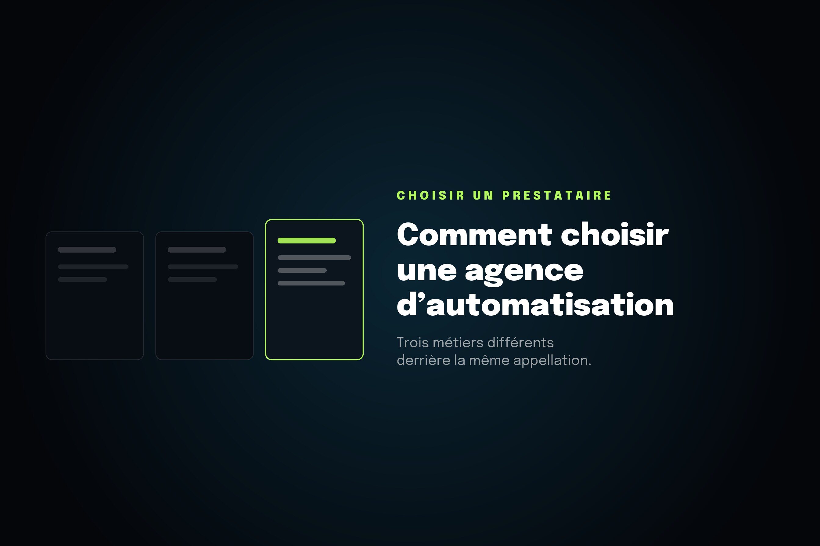 Comment choisir une agence d'automatisation des processus