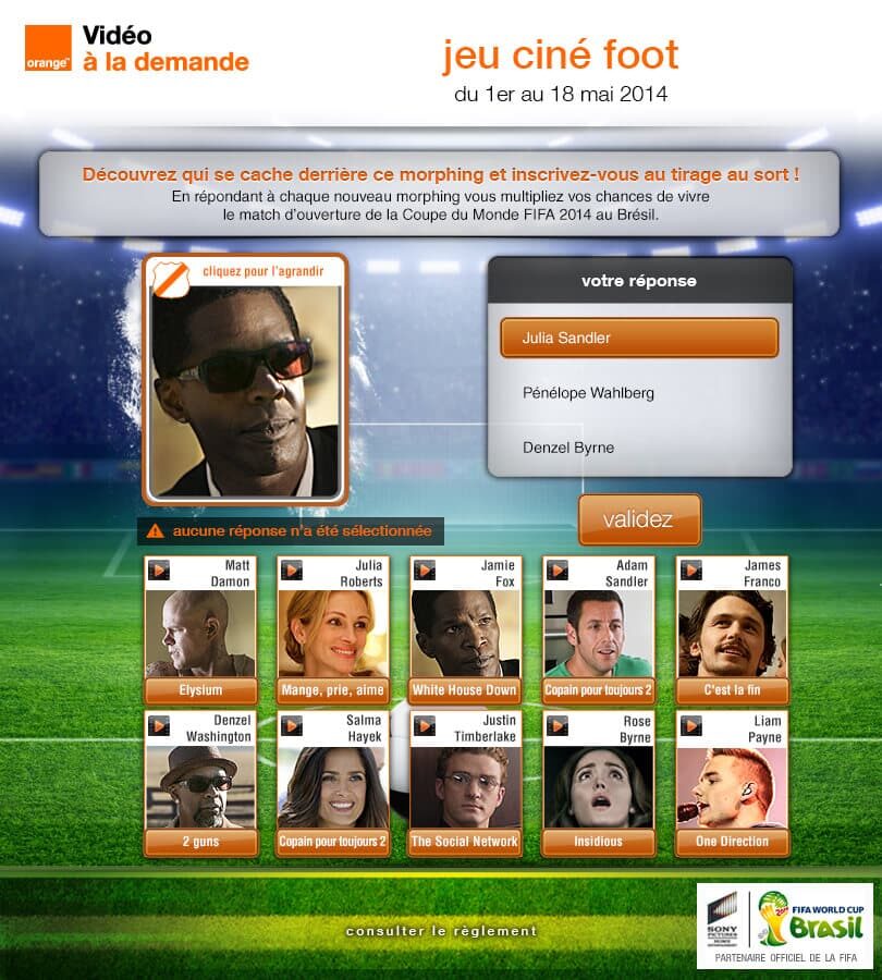 Jeu Ciné foot 3