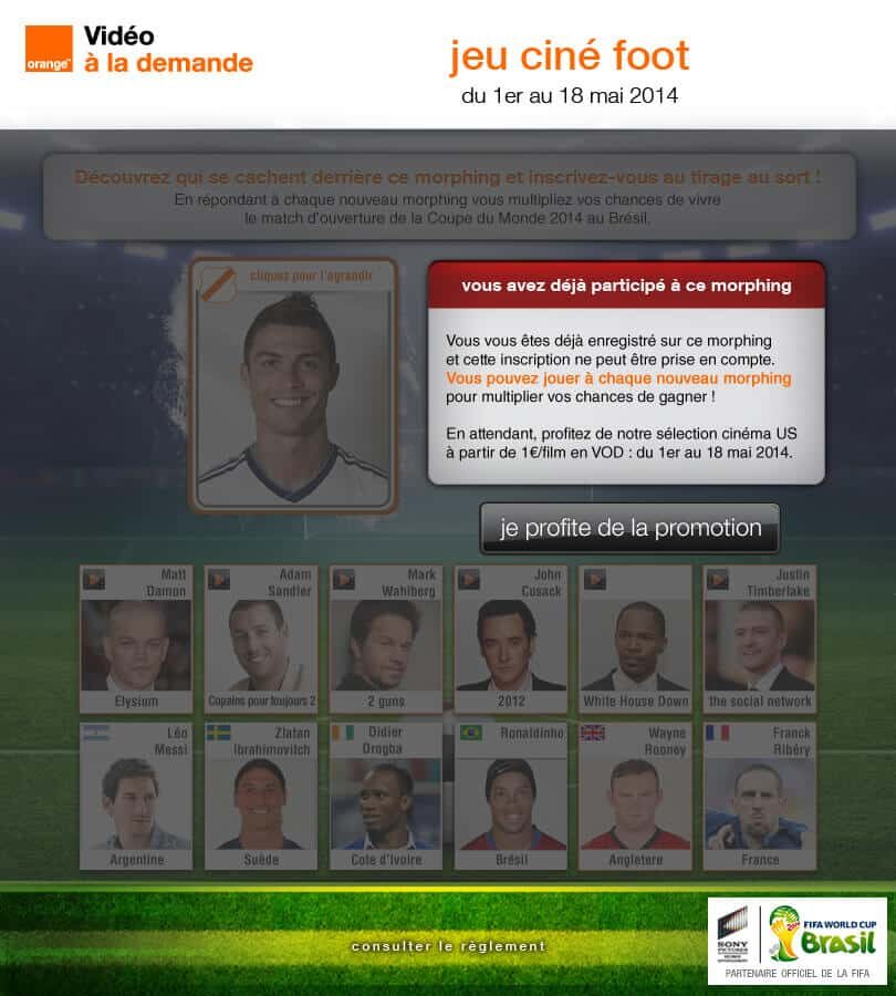 Jeu Ciné foot 4